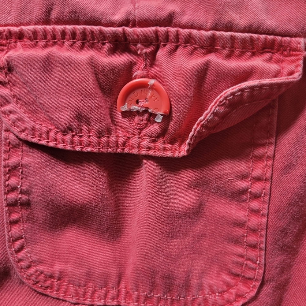 Old Navy Coral Colored Capris Size 6 - Picture 9 of 9